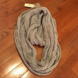 NWT Silver shimmery infinity scarf